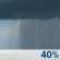 Saturday: A chance of showers, with thunderstorms also possible after 2pm.  Partly sunny, with a high near 87. Southwest wind 6 to 13 mph.  Chance of precipitation is 40%.